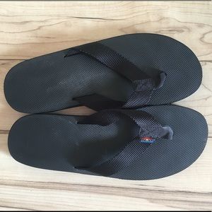NWOT Rainbow black rubber thong sandals xl/xxl 12